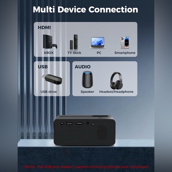 Black Multimedia Projector - Picture 6 of 12